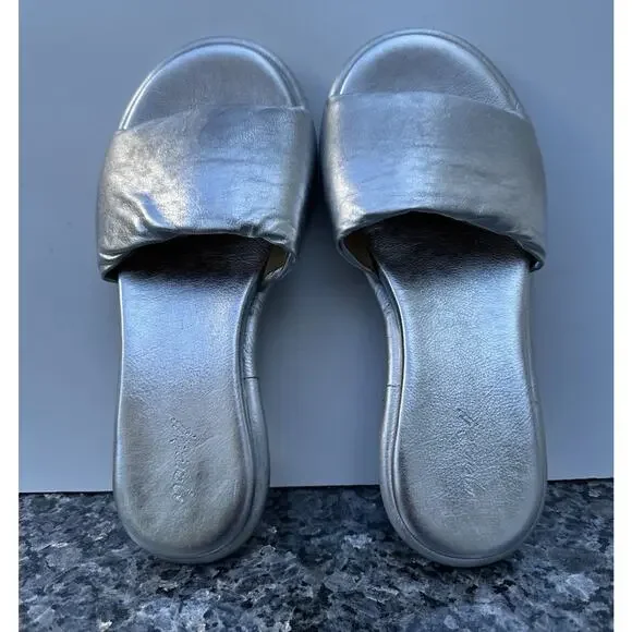 Marsell Silver Soft Leather Heel Low Shoe Size EU 39